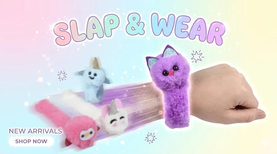 Plush Animal Slap Bracelets - Fidget Sensory Toy — wholesale Fidgets & Sensory by the case