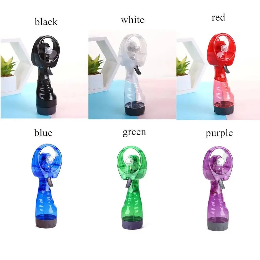 Convenient Handheld Mist Fan Battery Powered Assorted — wholesale Tech & Gadgets by the case