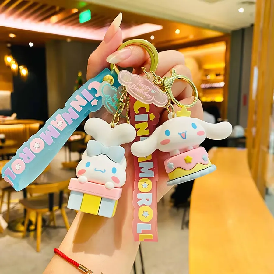 Cute Cartoon Anime Pendant Keychain Toy For Kids - Assorted — wholesale Keychains & Charms by the case