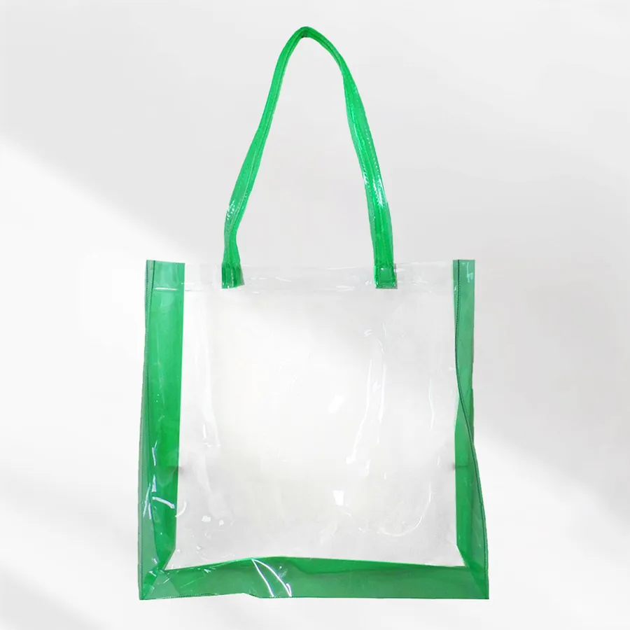 Easter Clear Tote Bag - Pastel Floral Transparent Gift Purse, Medium — wholesale Seasonal & Holiday by the case