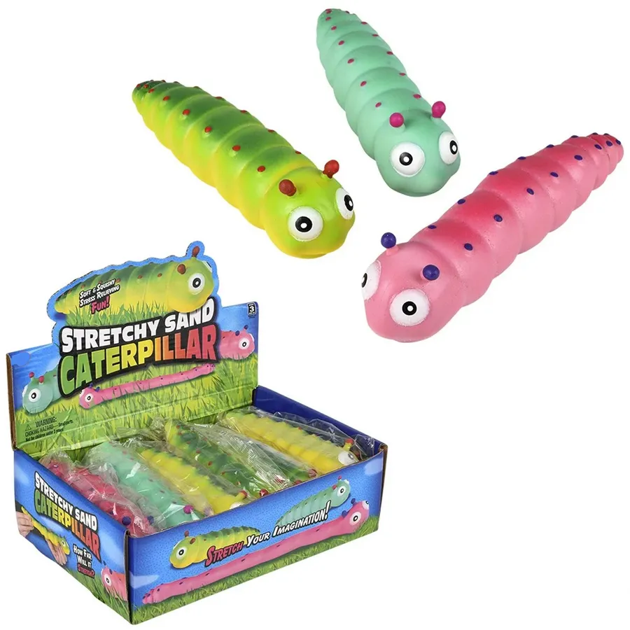 Stretchy Caterpillar Sand Filled Kids Toys In Bulk — wholesale Toys & Games by the case