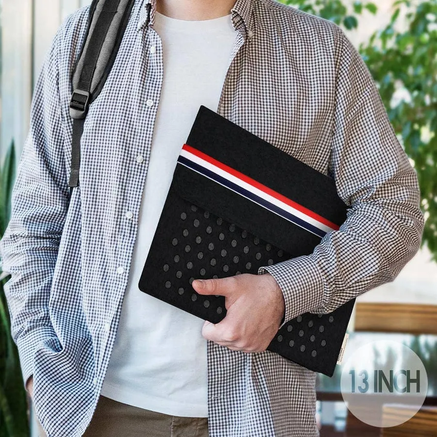 Felt Laptop Sleeve - Minimalist Belt Closure Case, 13-inch — wholesale Apparel & Accessories by the case