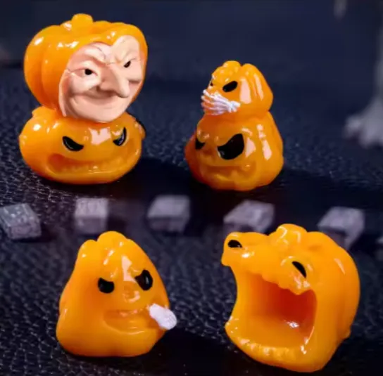 Spooky Expression Pumpkin Minis - 3D Resin Table Decor — wholesale Home & Décor by the case