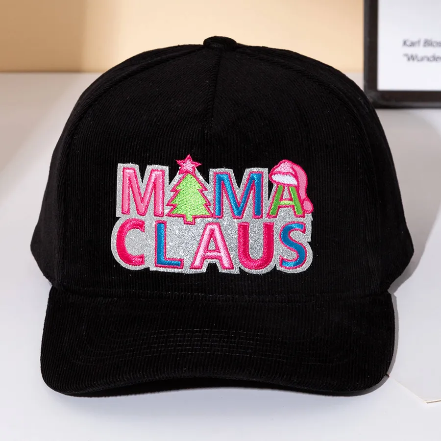 Embroidered Corduroy Unisex Baseball Cap - Assorted — wholesale Apparel & Accessories by the case
