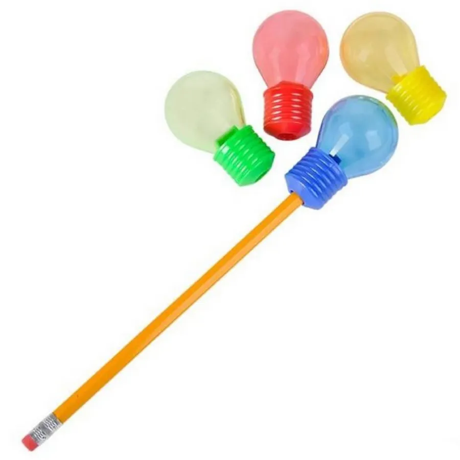 Light Bulb Pencil Sharpener Kids Toy — wholesale Stationery & Office by the case