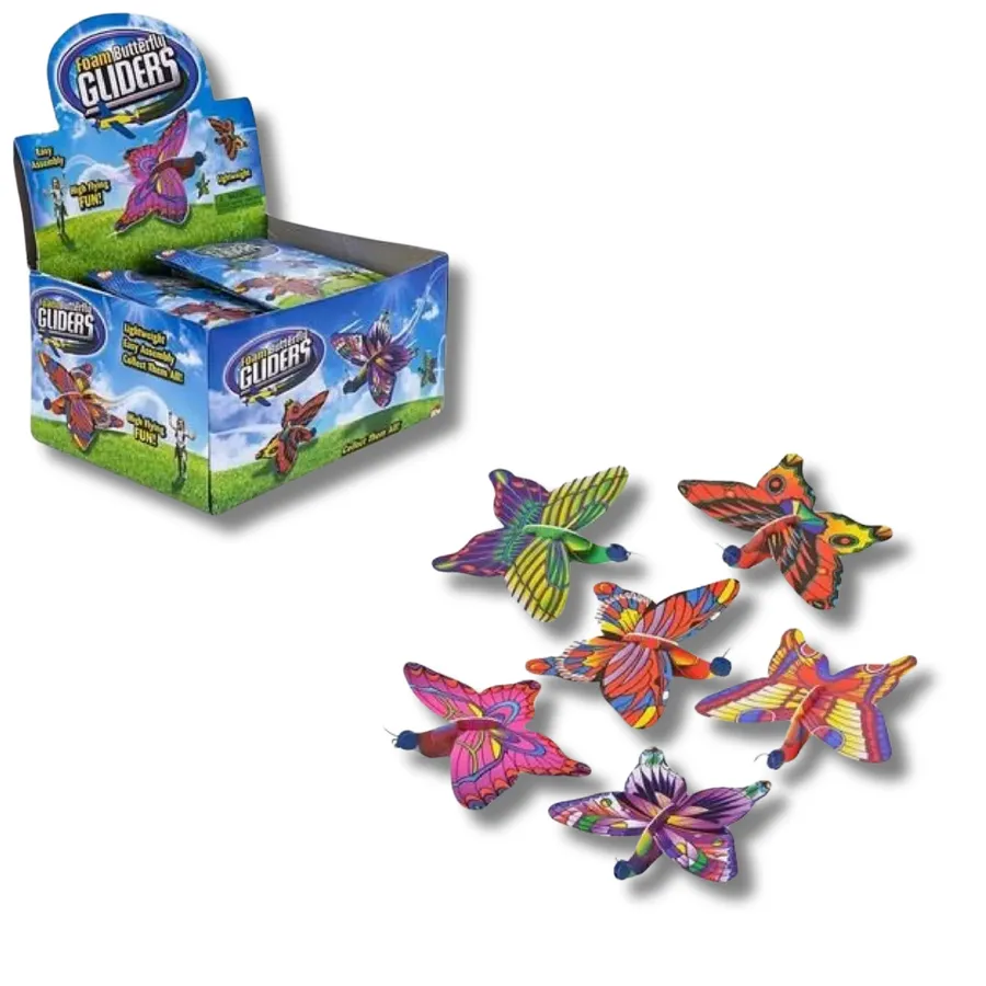 Lightweight Butterfly Flying Glider Toy For Kids - Assorted — wholesale Toys & Games by the case