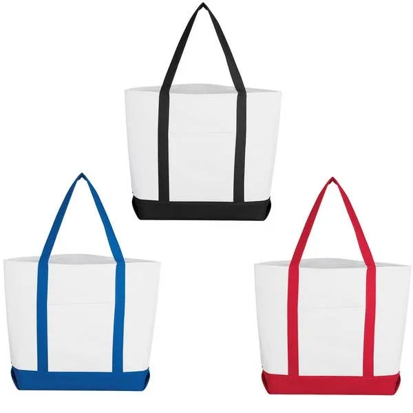 Canvas Tote Bag - Assorted Colorful Everyday Shoulder Totes, 6-Pack — wholesale Bags & Backpacks by the case