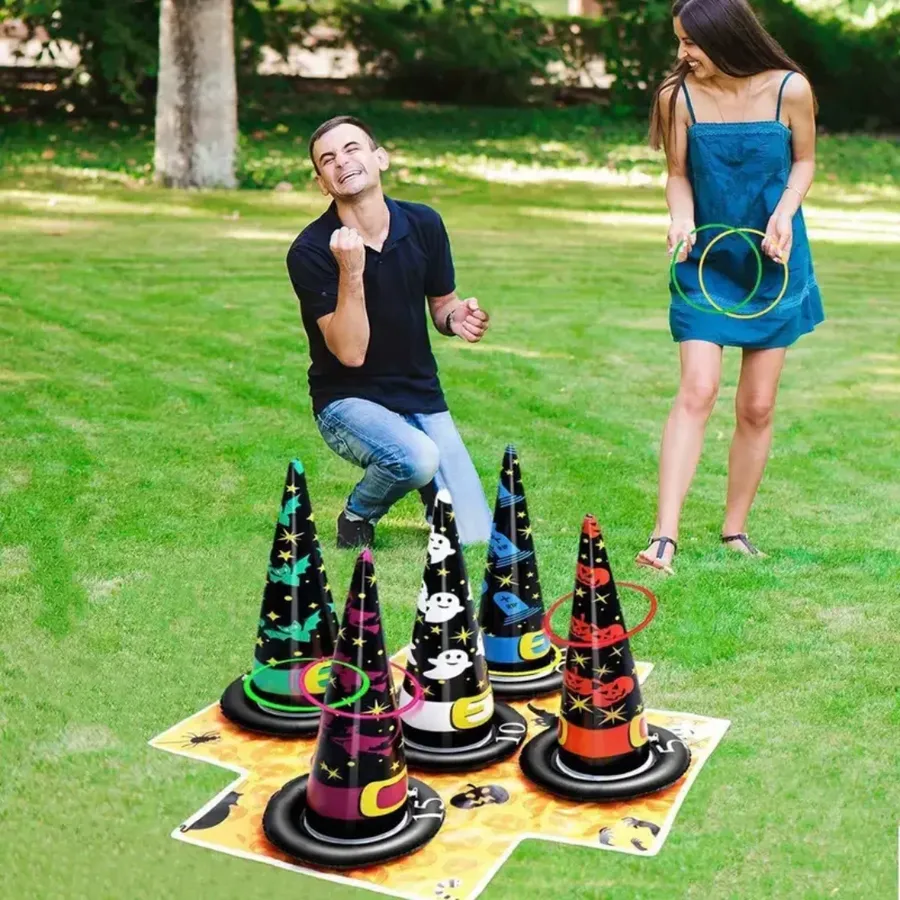 Inflatable Witch Hat Ring Toss Game for Fun — wholesale Apparel & Accessories by the case