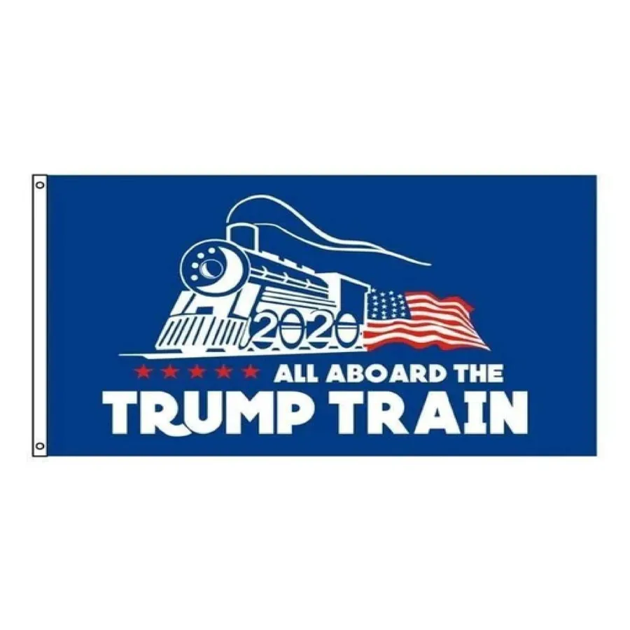 Trump Train American Flag - Patriotic 2020 Campaign Banner, 3' x 5' — wholesale Home & Décor by the case