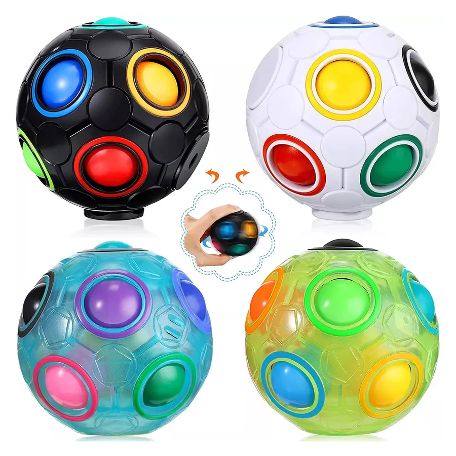 Fidget Glow Puzzle Ball Toy for Kids - Brain-Teasing Sensory Toy, Assorted — wholesale Fidgets & Sensory by the case