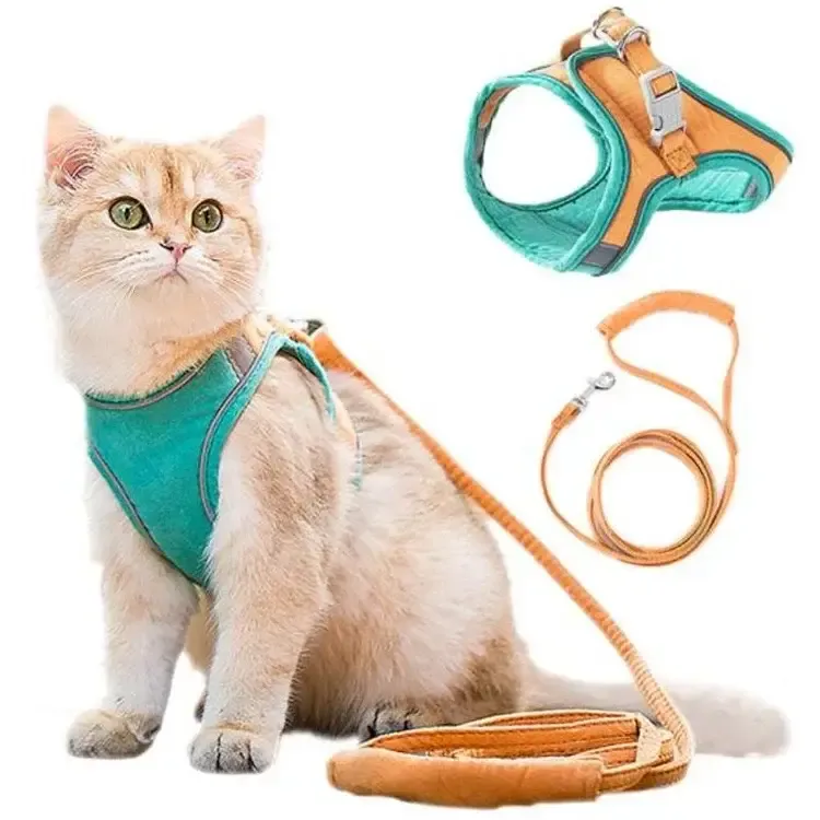 Modern Comfort-Fit Cat Vest Harness | Leash Set — wholesale Pet by the case