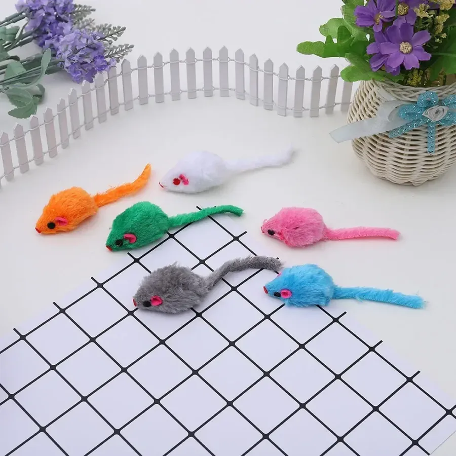 Plush Simulation Mouse Toys for Cats - Random Colors — wholesale Plush & Squishies by the case