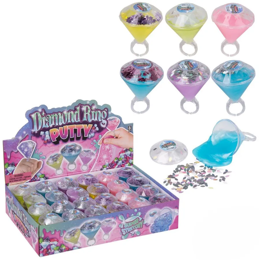 Diamond Ring Putty Create Sparkling Shiny Putty — wholesale Fidgets & Sensory by the case