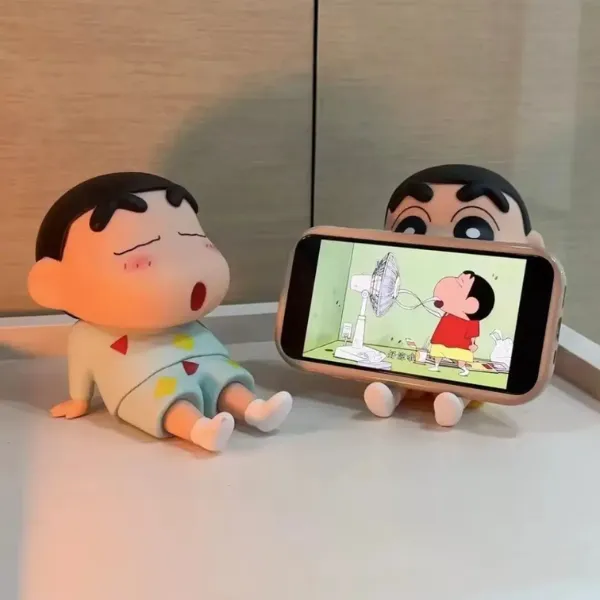 Crayon Shin-Chan Kawaii Phone Holder Anime Desk Toy — wholesale Tech & Gadgets by the case