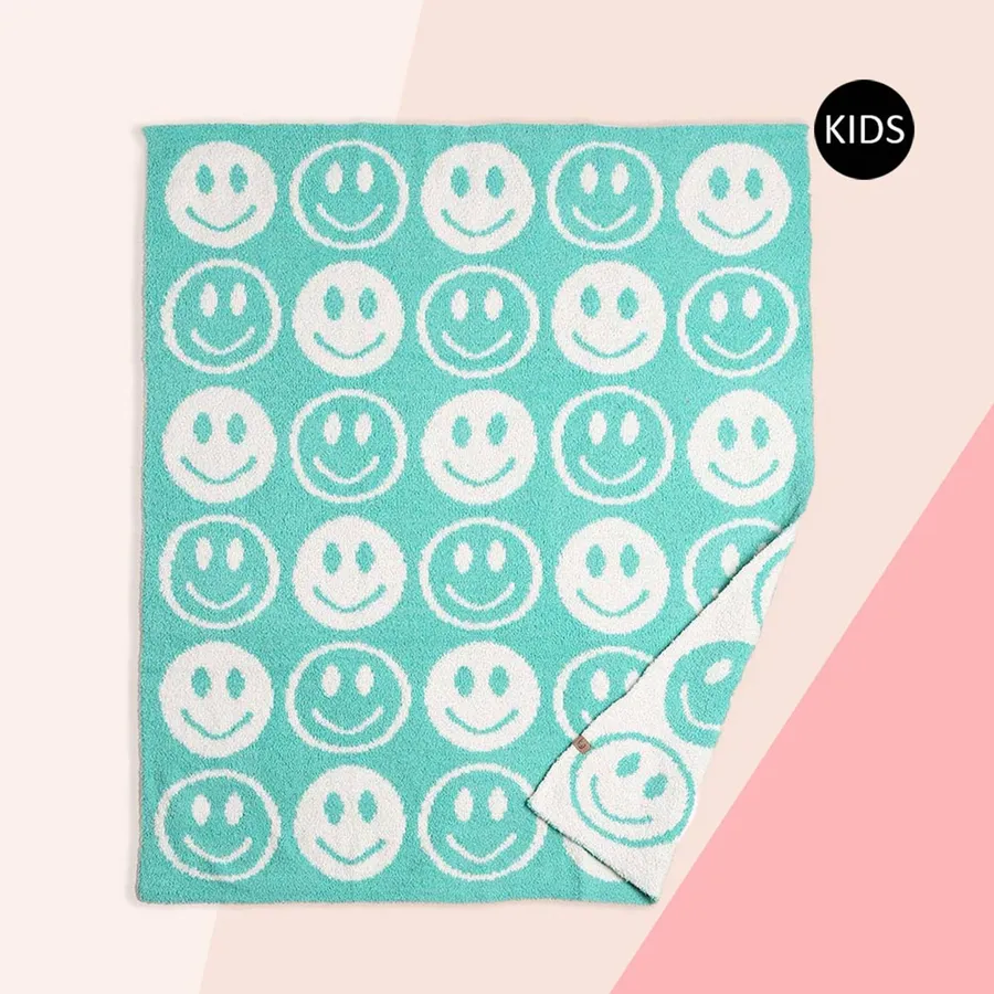 Easter Smile Patterned Reversible Kids Throw Blanket — wholesale Seasonal & Holiday by the case