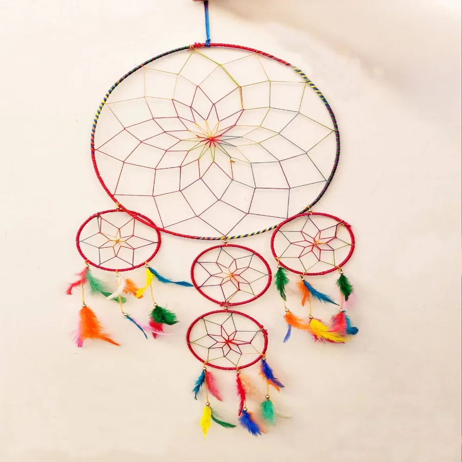 Wholesale Decorative Multicolor Cotton Dream Catcher Set (Sold by 10 PCS) — wholesale Home & Décor by the case