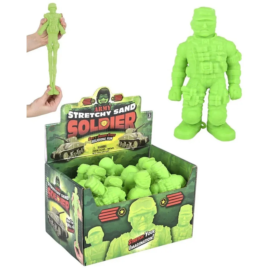 Stretchy Soldier Toy-Sand-Filled Fun for Kids — wholesale Toys & Games by the case