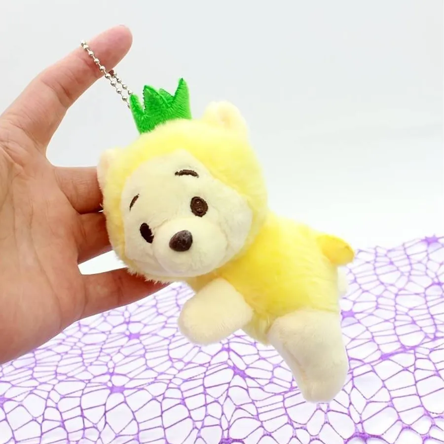 Pineapple Bear Soft Plush Stuffed Keychains In Bulk — wholesale Plush & Squishies by the case