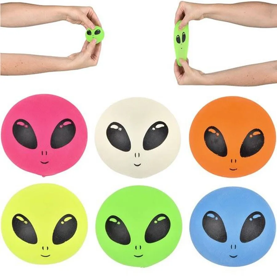 Mini Alien Face Squishy Soft Rubber Toy: Keeraft Home Gifts — wholesale Plush & Squishies by the case