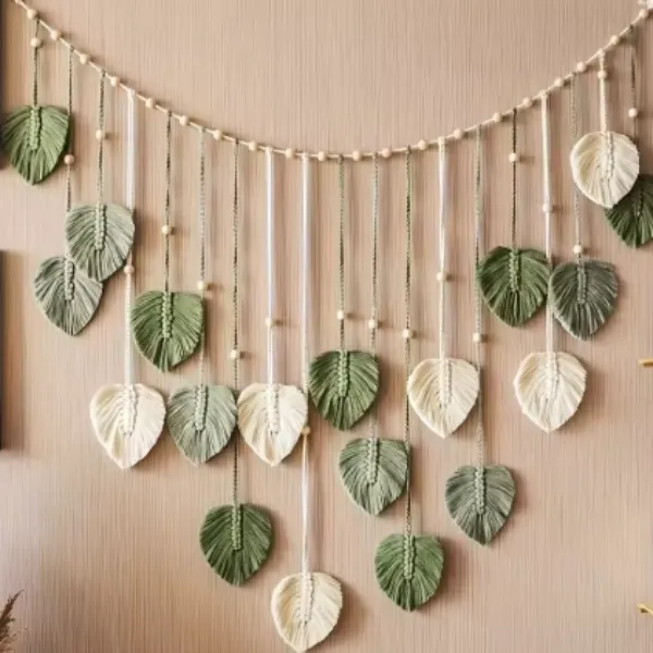 Modern Boho Macrame Feather Wall Hanging Home Decor — wholesale Home & Décor by the case