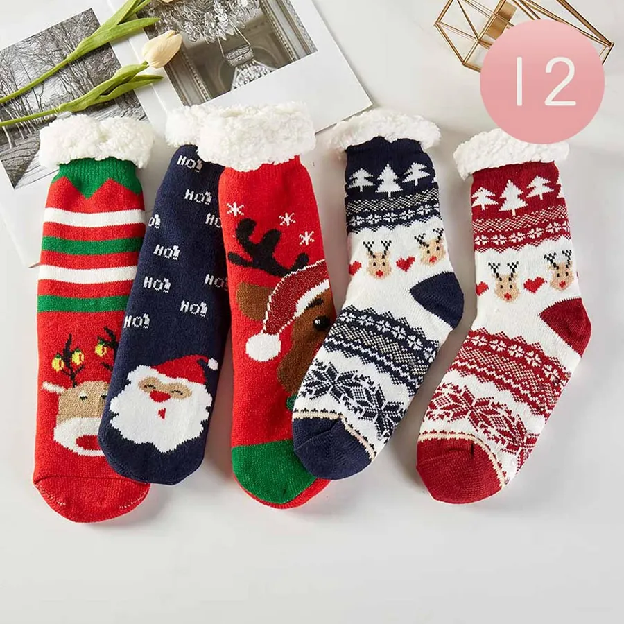 Valentine Theme Warm Socks For Kids - Assorted — wholesale Seasonal & Holiday by the case