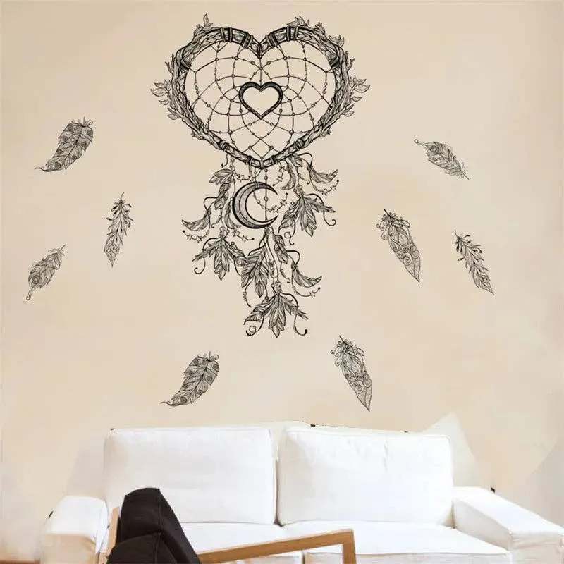 Dream Catcher Feathers Wall Stickers Home Décor — wholesale Home & Décor by the case