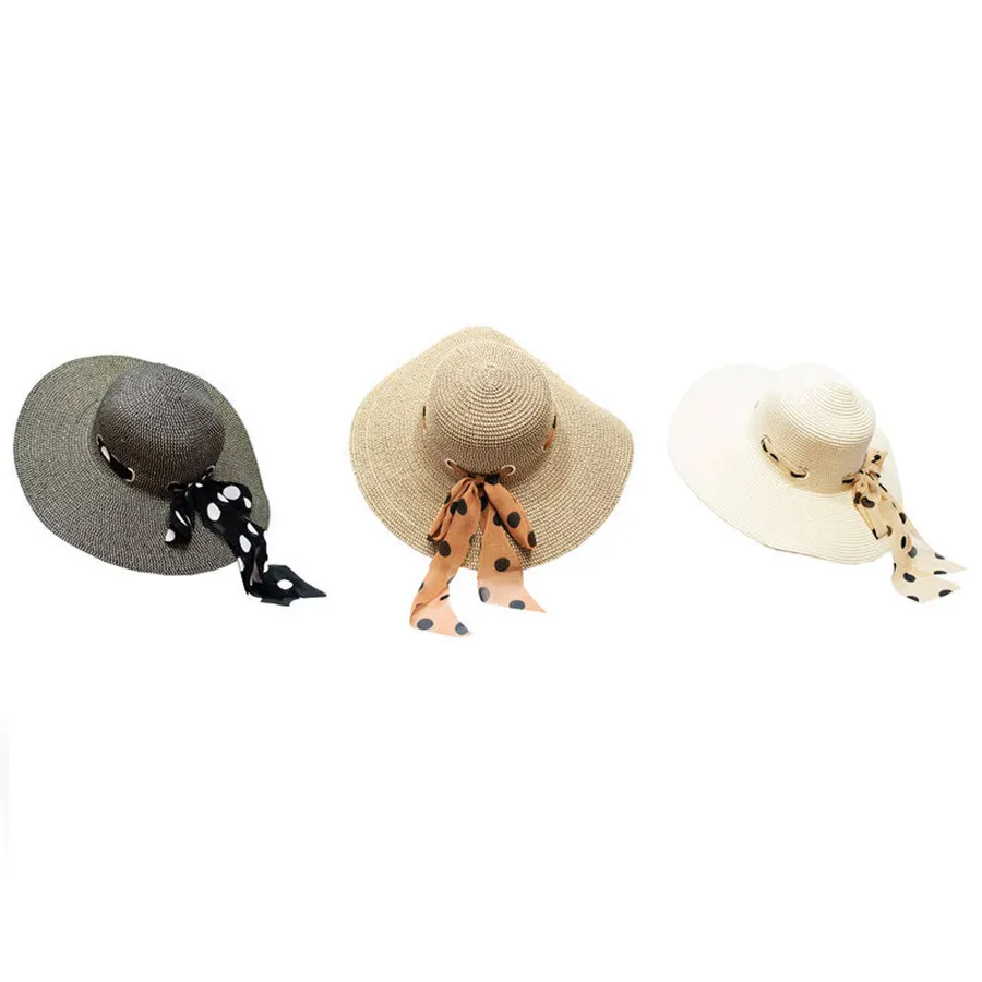 Floppy Beach Straw Hats For Women's - Assorted — wholesale Apparel & Accessories by the case