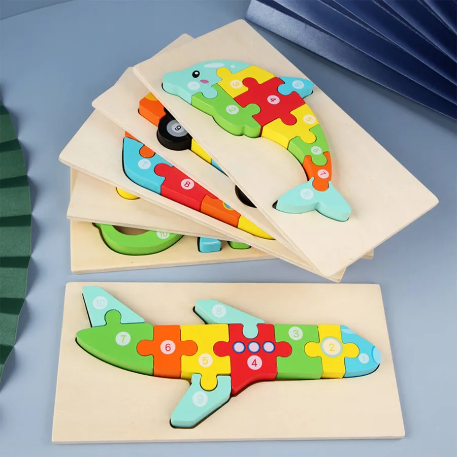 Montessori Educational Wooden Puzzle Kids Toy In Bulk — wholesale Toys & Games by the case