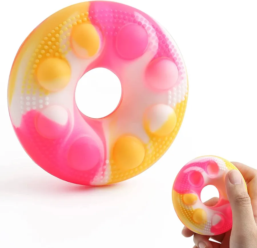 Donut Pop It Stress Balls Fidget Kids Toy - Assorted — wholesale Fidgets & Sensory by the case