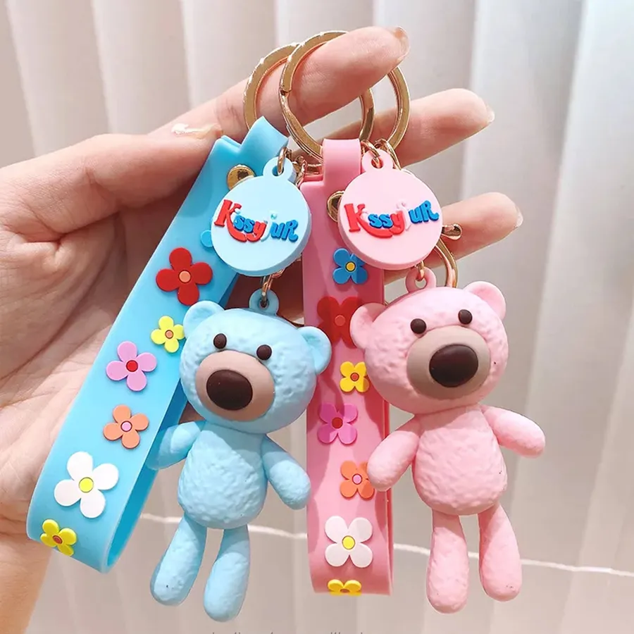 Kids Teddy Bear Keychains - Easter Assortements — wholesale Keychains & Charms by the case
