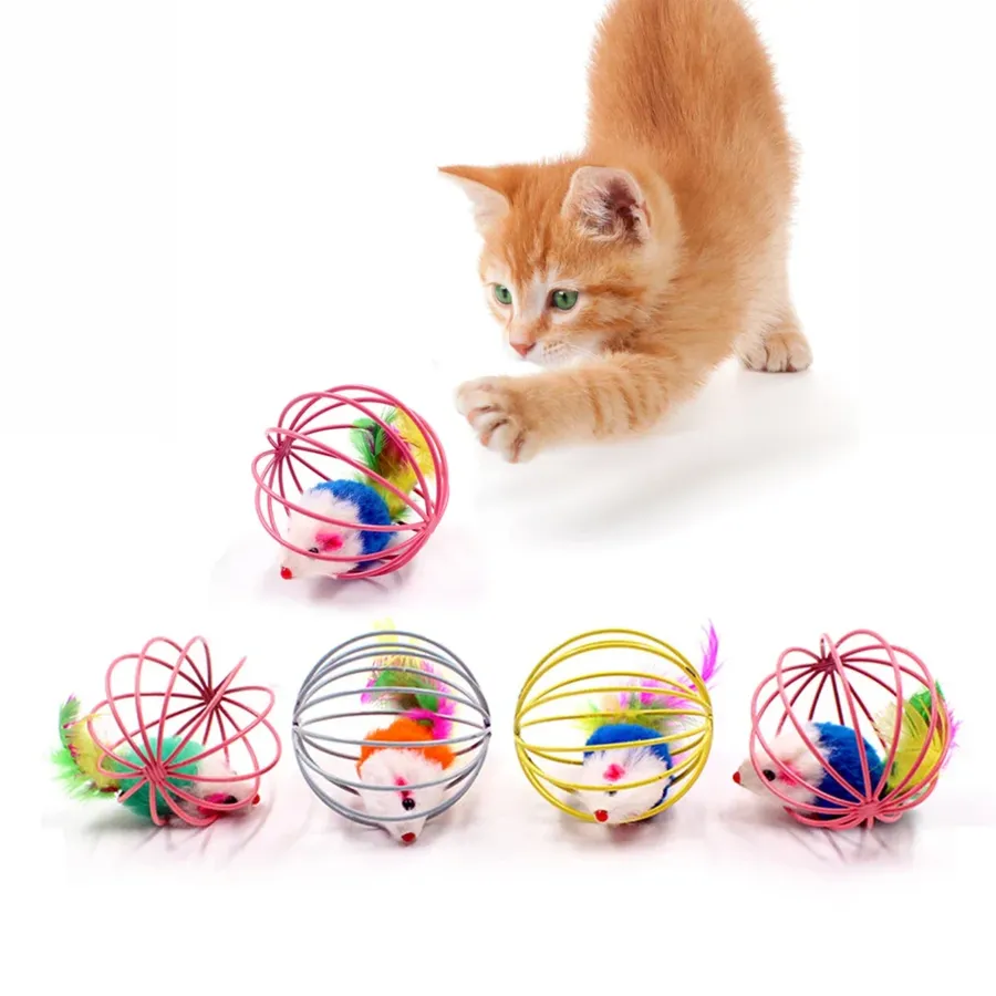 Cat Feather Wand Teaser with Bell - Interactive Pet Toy — wholesale Home & Décor by the case