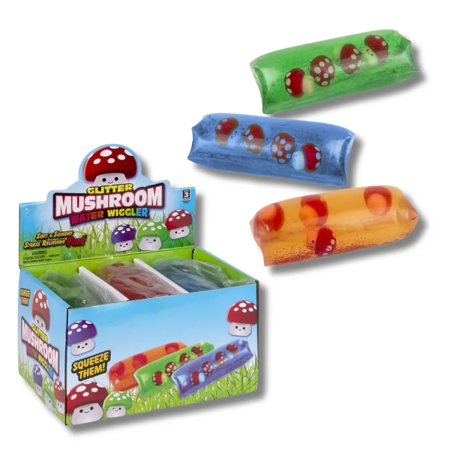 Squishy Mushroom Water Wiggler Kids Toy — wholesale Plush & Squishies by the case