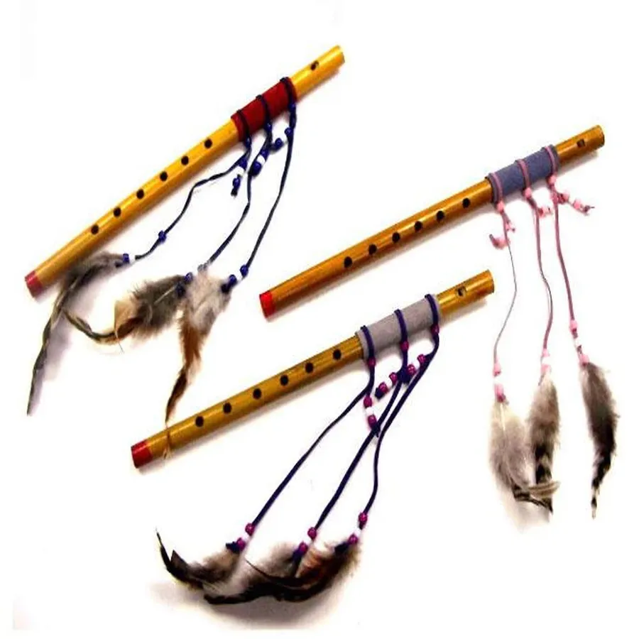 Easter Bamboo Flutes with Feathers — wholesale Seasonal & Holiday by the case