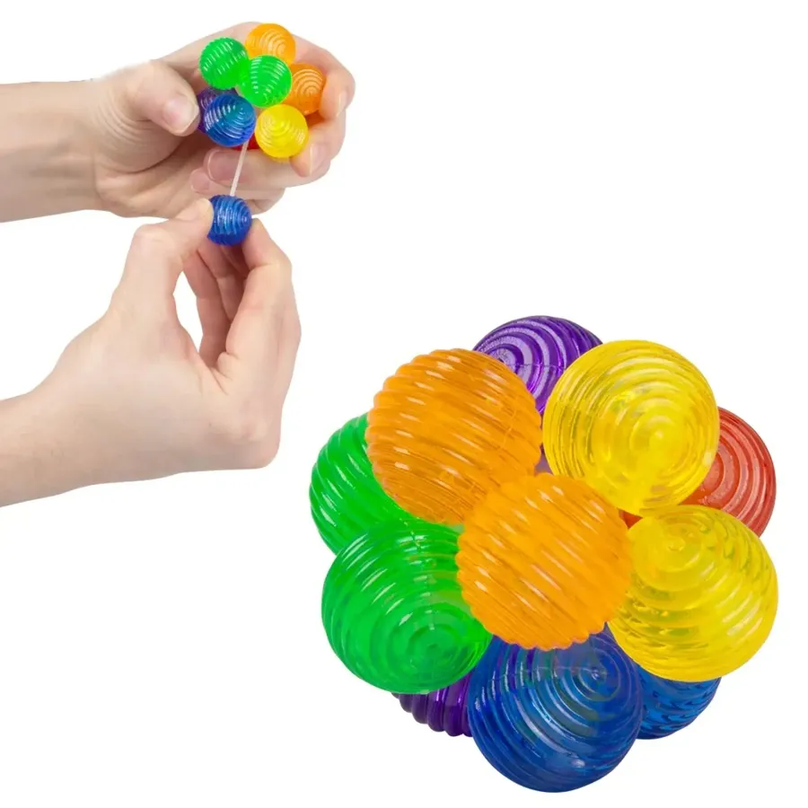 Atomic Fidget Stress Relief Ball Kids Toy- Assorted — wholesale Fidgets & Sensory by the case