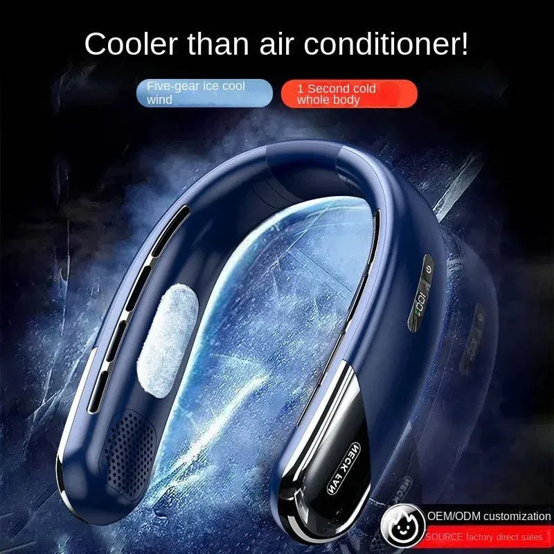 10000mAh Portable Neck Fan Bladeless Silent — wholesale Tech & Gadgets by the case