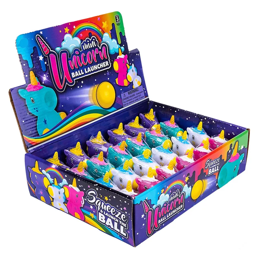 Mini Unicorn Ball Launcher Kids Toys - Assorted — wholesale Toys & Games by the case