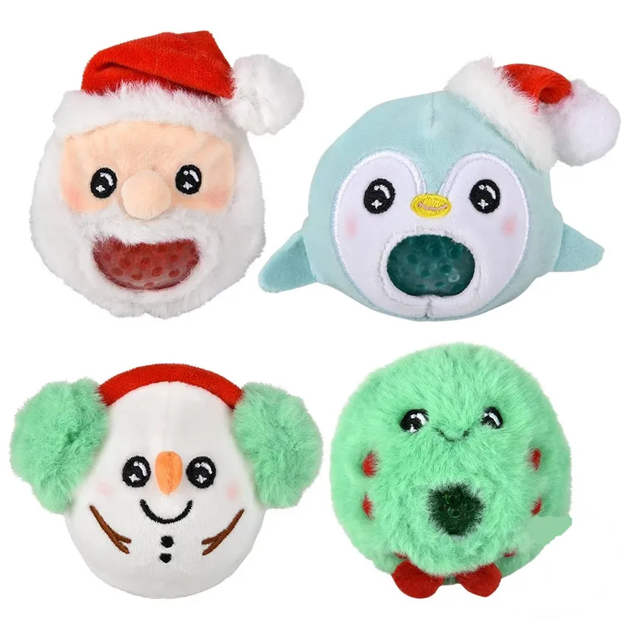 Christmas Squeezy Bead Plush Stocking Stuffer Kids Toy — wholesale Plush & Squishies by the case