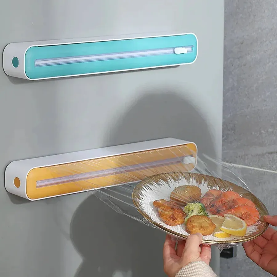 Food Film Dispenser With Cutter Storage Box - Assorted — wholesale Kitchen & Drinkware by the case