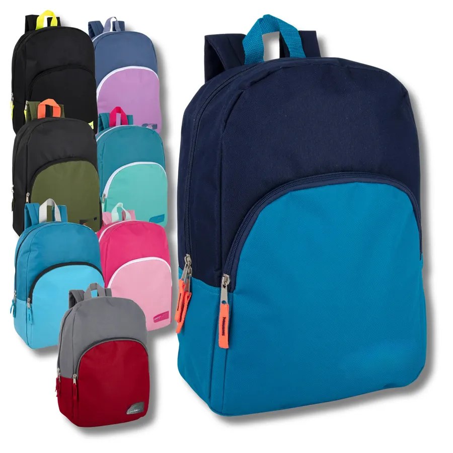 Backpack For Back To School Kids- 15 Inch — wholesale Bags & Backpacks by the case