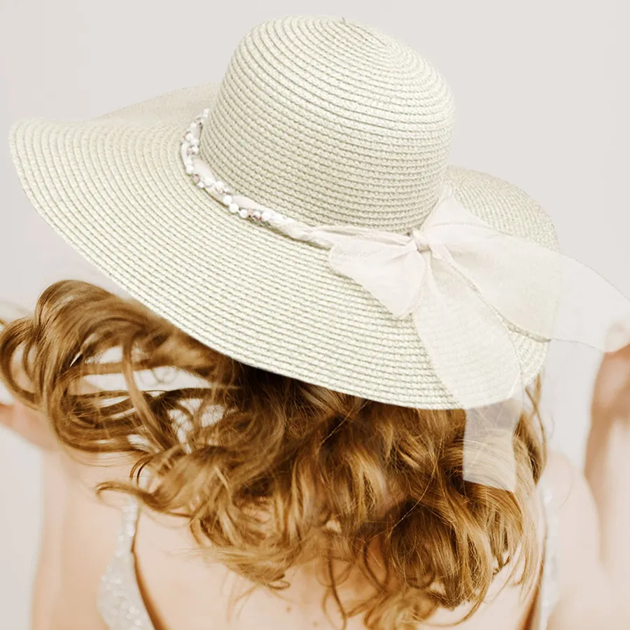 Twisted Bow Band Pointed Straw Sun Hat For Women's -Assorted — wholesale Apparel & Accessories by the case
