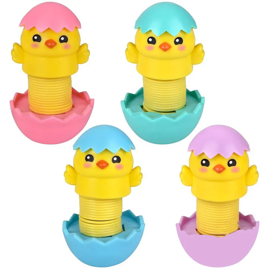 Chick Fidget Spring Kids Toy - Assorted — wholesale Fidgets & Sensory by the case