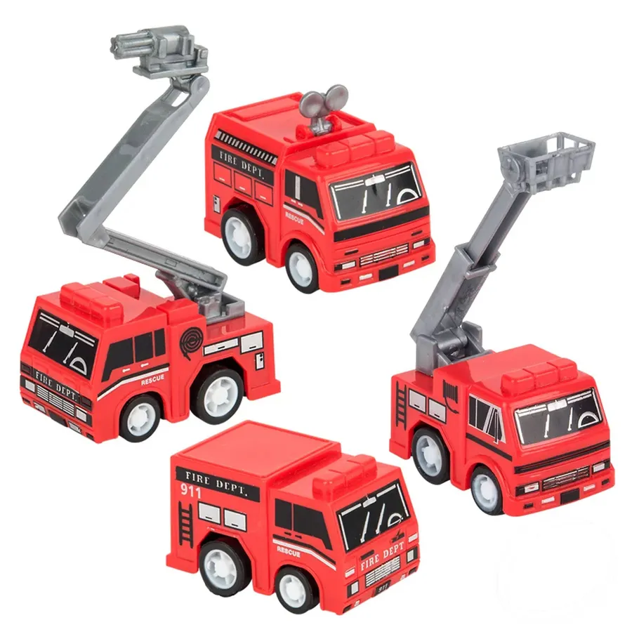 Pull Back Fire Truck Kids Toys — wholesale Toys & Games by the case