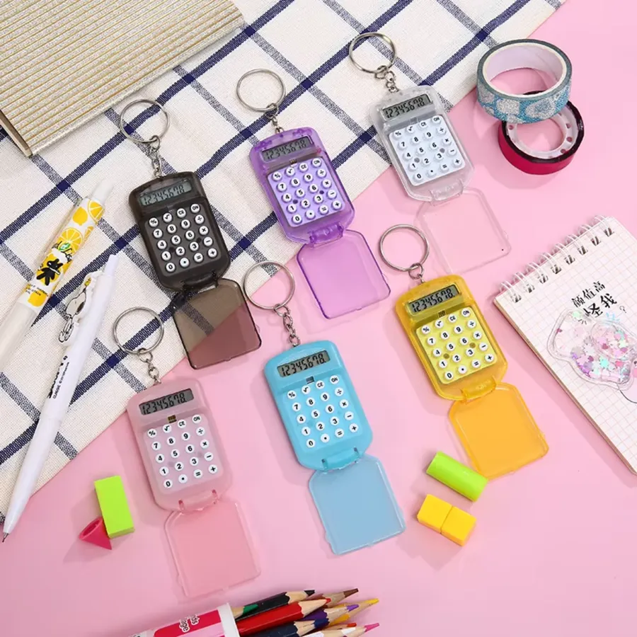 Mini Calculator Keychain - Pocket Sensory Fidget Toy for Back-to-School Pencil-Case — wholesale Fidgets & Sensory by the case