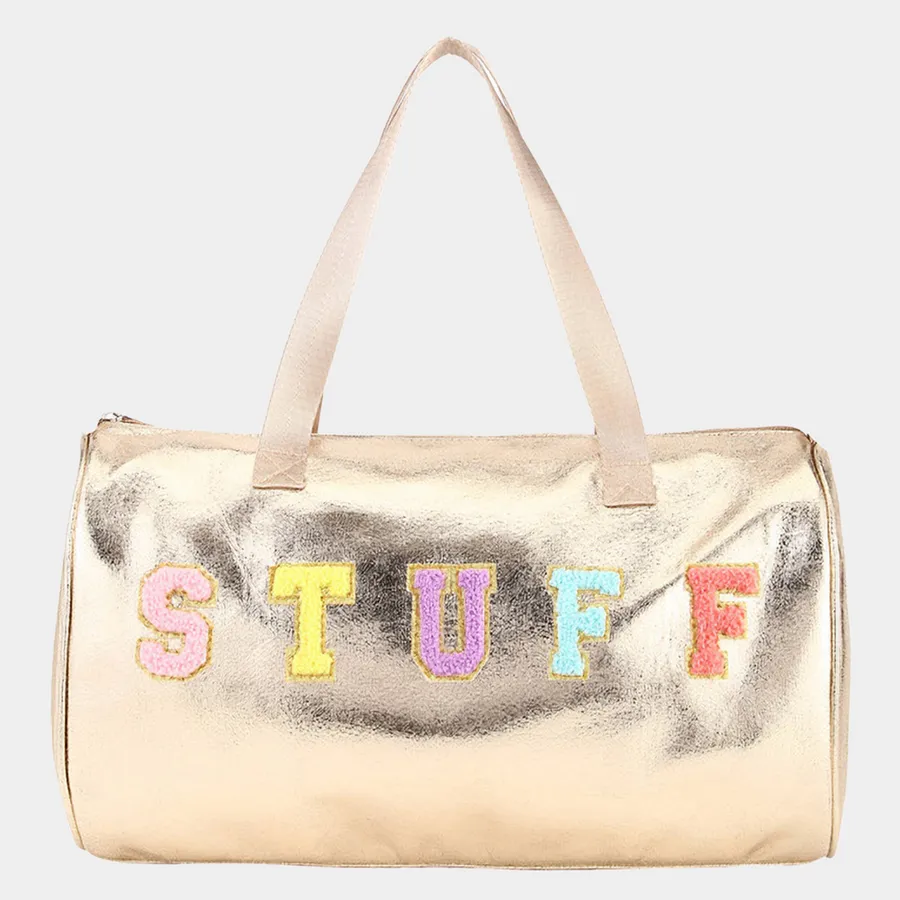 Metallic Top Handle Duffle Bag For Valentine - Assorted — wholesale Seasonal & Holiday by the case