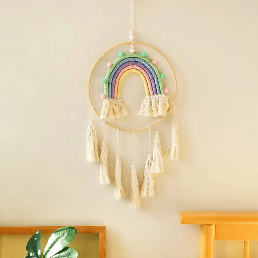 Boho Dreamcatcher Wall Decor Fall Handmade Hanging — wholesale Home & Décor by the case