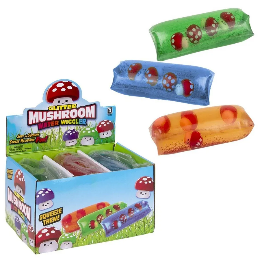 Jumbo Mushroom Water Wiggler Kids Toy Assorted — wholesale Toys & Games by the case