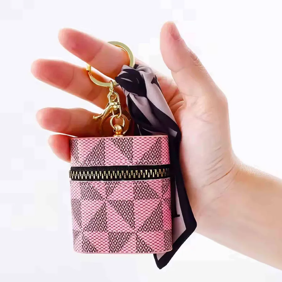 Mini Zip Coin Pouch Keychain – Card Holder Bag Charm — wholesale Keychains & Charms by the case