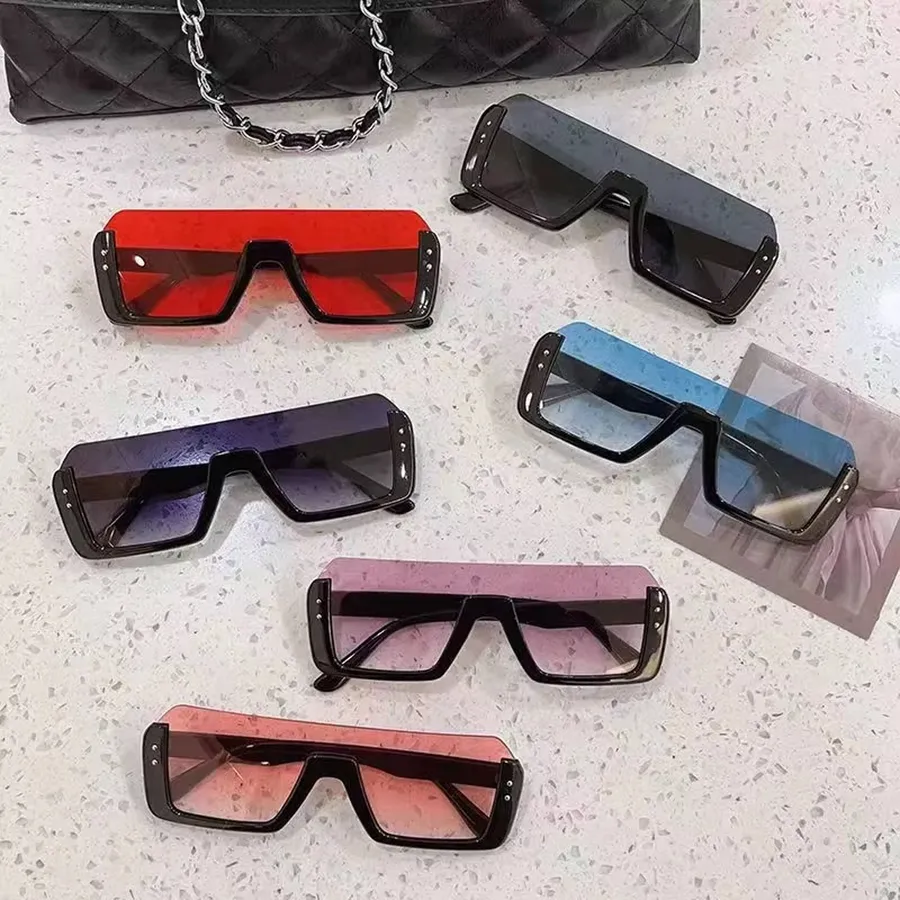 Half Frame Square Sunglasses For Women's - Assorted — wholesale Apparel & Accessories by the case