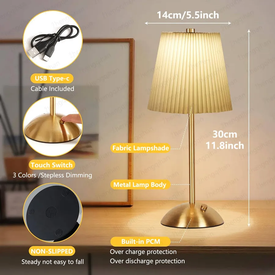 Cordless LED Touch Lamp | Rechargeable Mini Mood Light — wholesale Home & Décor by the case