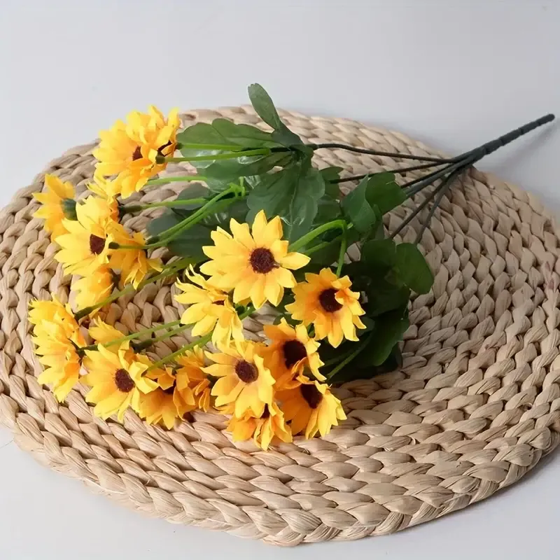 Artificial Sunflower Bouquet 24 Flowers Bunch — wholesale Home & Décor by the case